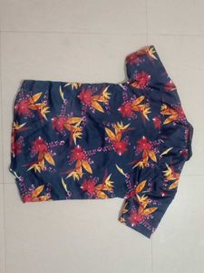 Floral Print Short Sleeve Shirt