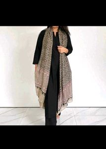 Black Suit with Printed Dupatta