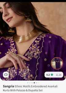 Purple Embroidered Salwar Kameez