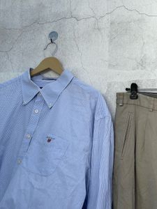 GANT Blue Gingham Button Down L