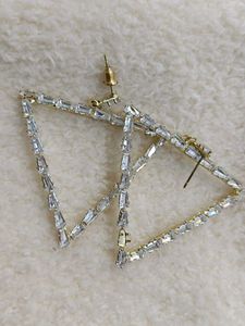 Triangle Crystal Earrings