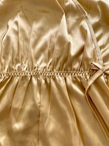 Gold Satin Romper
