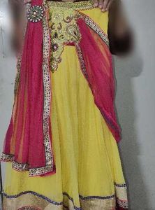 Embroidered Blue Velvet Top