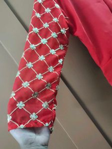 Red Ethnic Gown