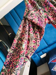 Zara Trafaluc Floral slightly glittered dress