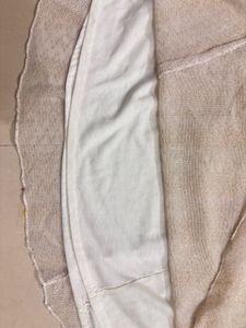 White &amp; Gold Sleeveless Fit and Flare Dress