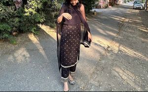 Three Peice Suit Palazzo Dupatta Set