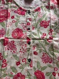Floral Print Kurta