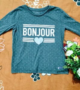 Cute Bonjour Top