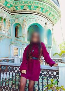 Purple Knit Mini Dress