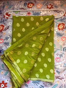 Mehendi Green Georgette Saree 🌿