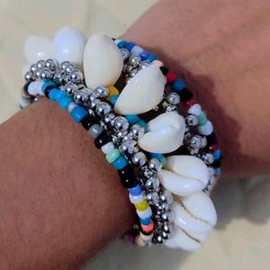 Hand Made Shell Multi Colour Bangles