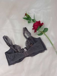 Grey Lace Bra