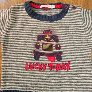 Unisex Kids Striped Sweater