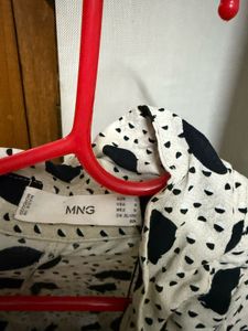 Mango Polka Dot Shirt Dress