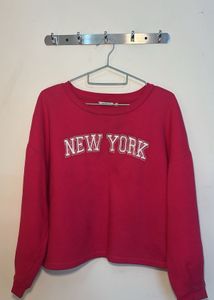 Pink New York Graphic Sweatshirt