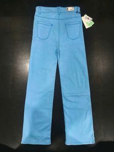 Blue Wide Leg Jeans
