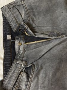 Grey Wash Mom Jeans