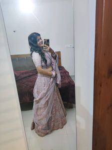 Mauve Color Lehenga Set ( Freebie)