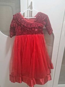 Red Sequin Party Dress