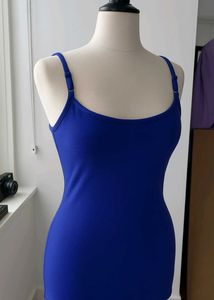 Blue Mini Slip Dress