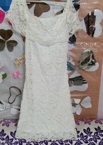 White Lace Bodycon Dress