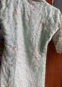 Embroidered georgette kurta