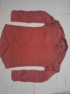 Rust Cotton Casual Shirt
