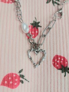 heart pearl necklace