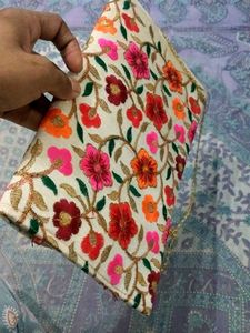 Embroidery Design Fancy Traditional Clutch