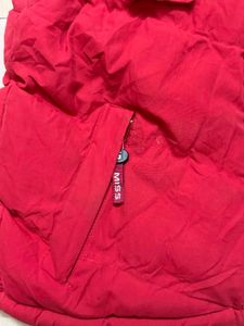 Red Padded Vest with Hood