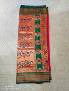 Silk Saree with Peacock Design