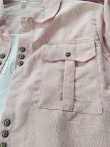 Pink Button-Down Shirt