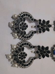 2 Heavy Dangler Feative Ethnic Earrings