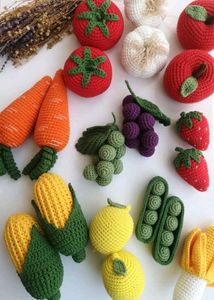 handmade crochet vegetables