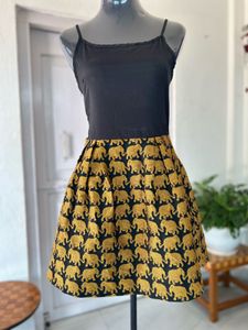 Elephant Print Mini Dress