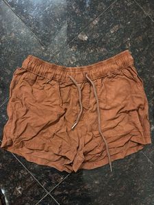 Brown Casual Shorts