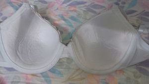 White Lace Trim Bra