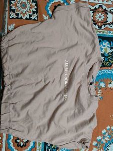 Peach Cropped Tee