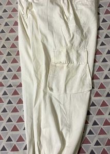 White Cargo Pants