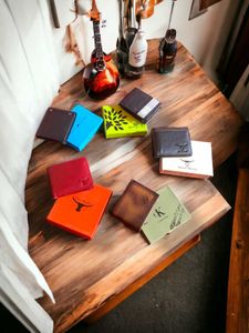 5pc Original leather Multi Brand Wallet