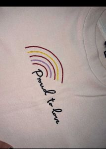 Beige Rainbow Top