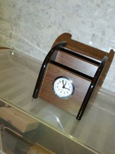 Vintage Wooden Pen &amp; Stationery Organizer