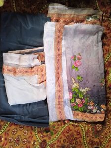 Unstitched Plazo And Kurta New With Tag