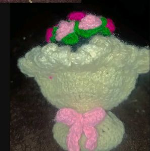 Handcrafted Crochet Doll convert bouquet