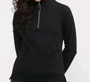Black Pullover with Zipper