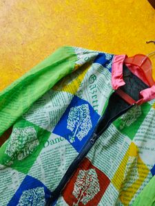 Green Patchwork Dress