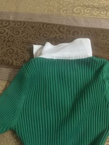 Green Knit Top