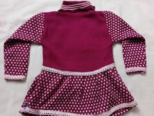 lovely maroon Kid dress