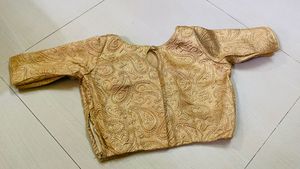 Teal &amp; Gold Lehenga Skirt